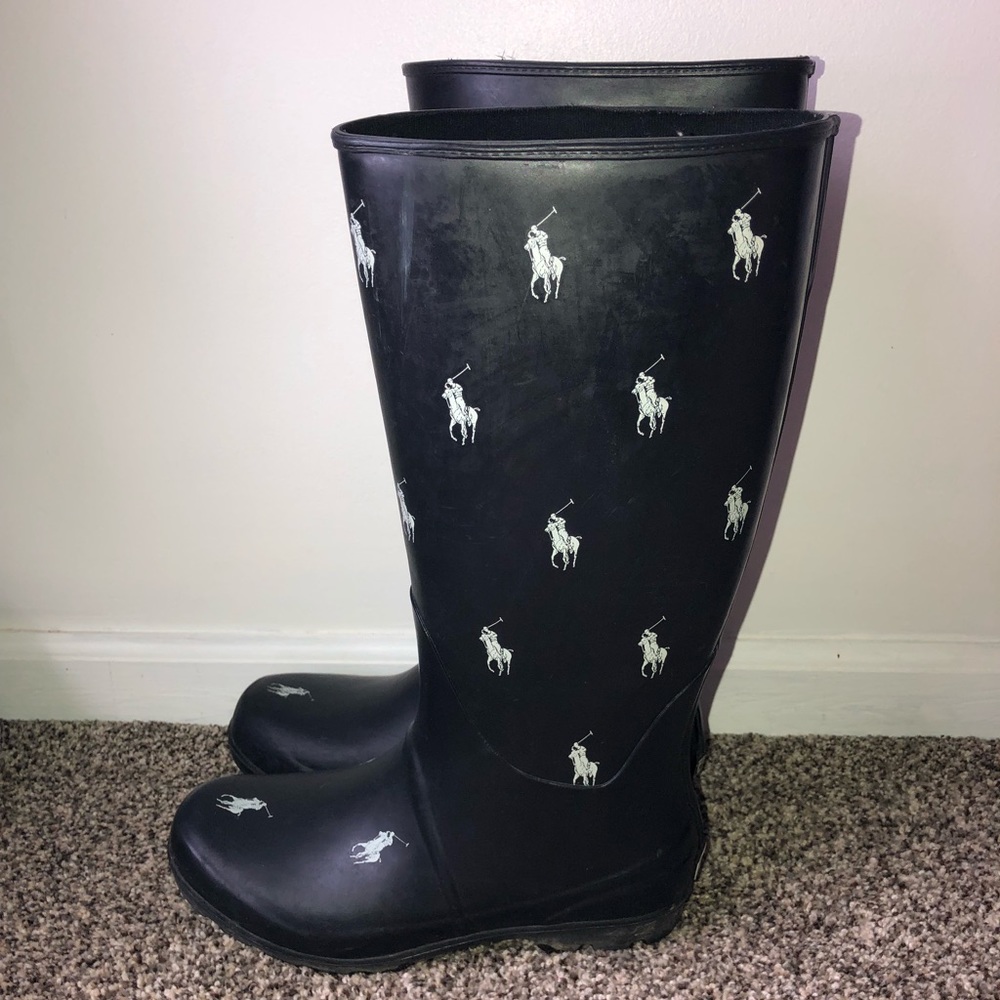 Ralph Lauren Rain boots Sz- 8